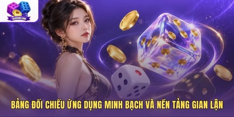 Bảng so sánh app tài xỉu uy tín và gian lận
